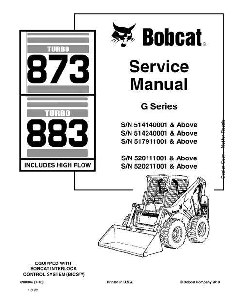 bobcat 873 skid steer|bobcat 873 manual pdf.